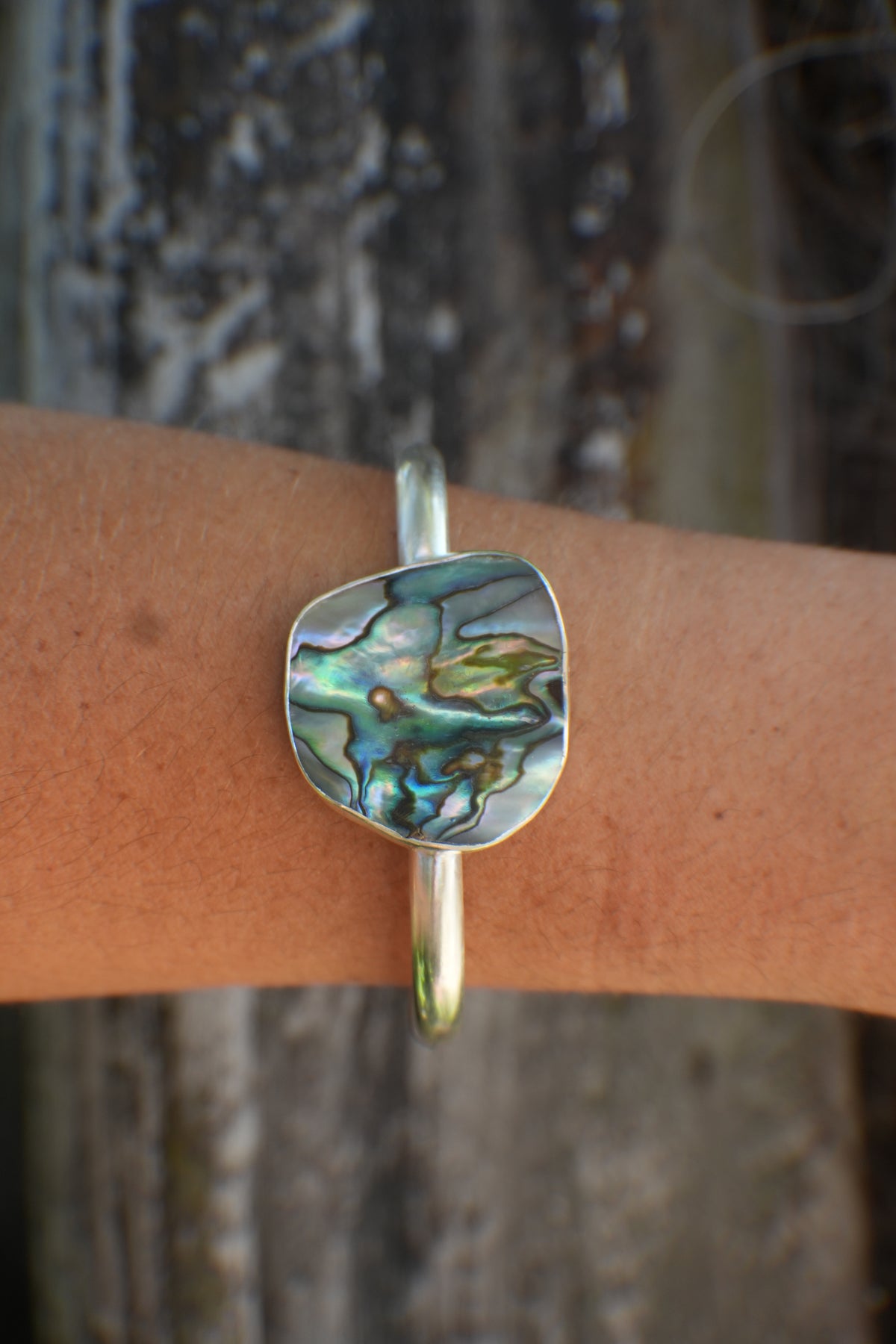 Abalone Cuff - thick band