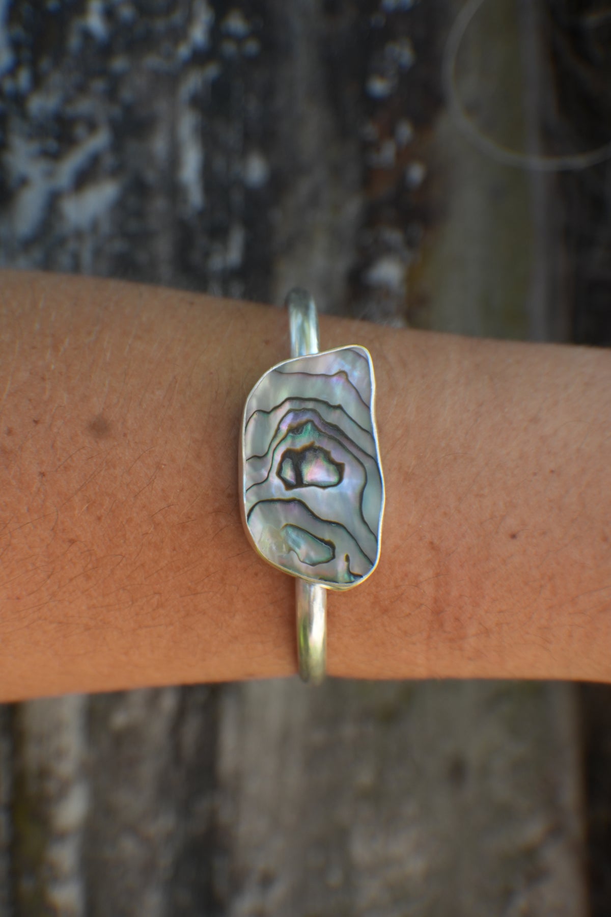 Abalone Cuff - thin band