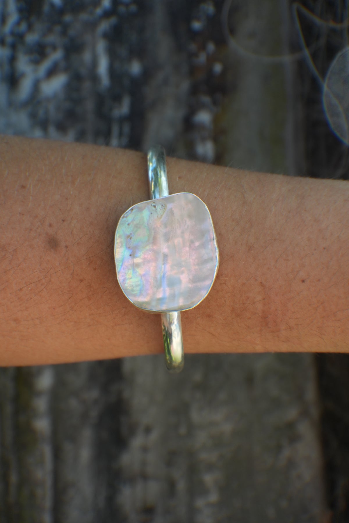 Abalone Cuff - thick band