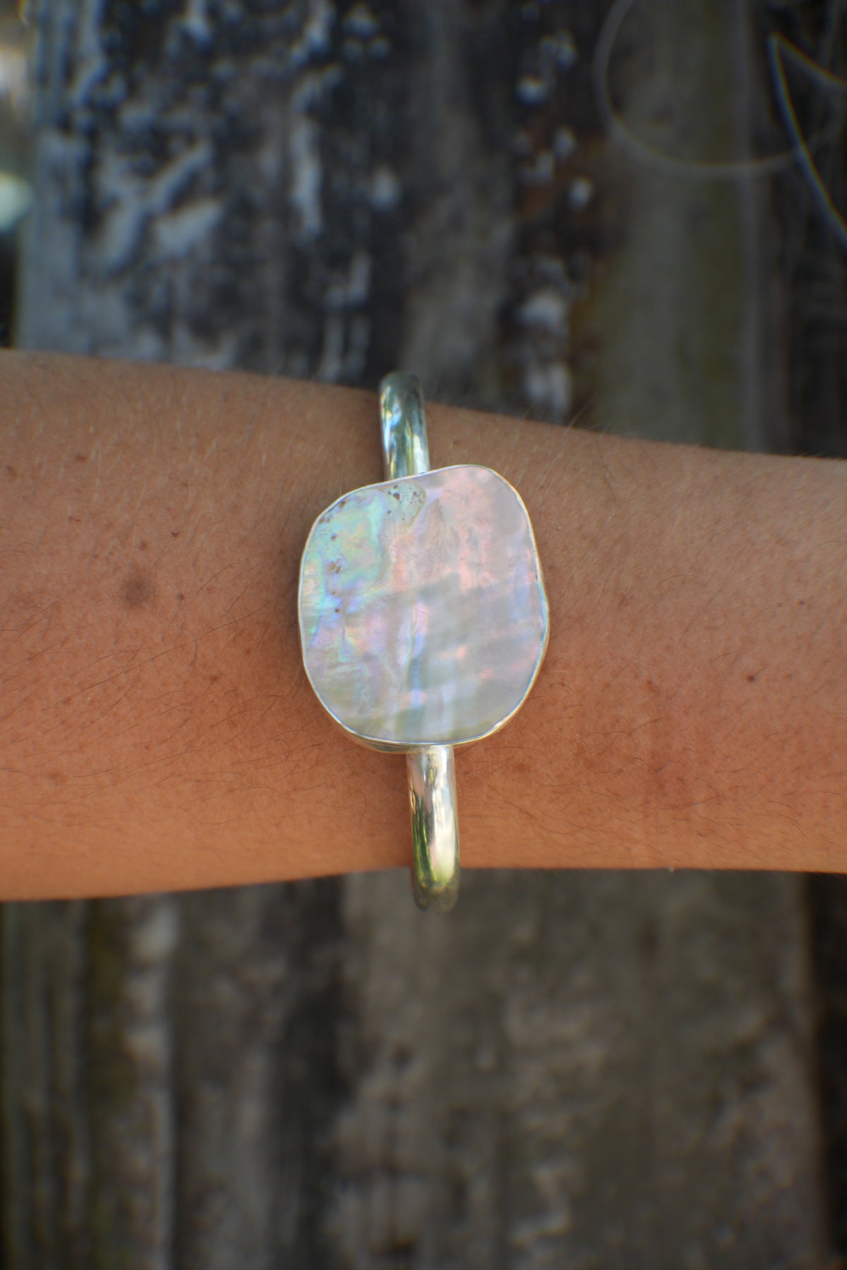 Abalone Cuff - thick band