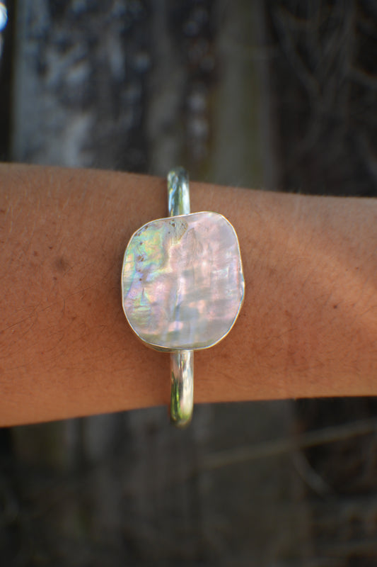 Abalone Cuff - thick band
