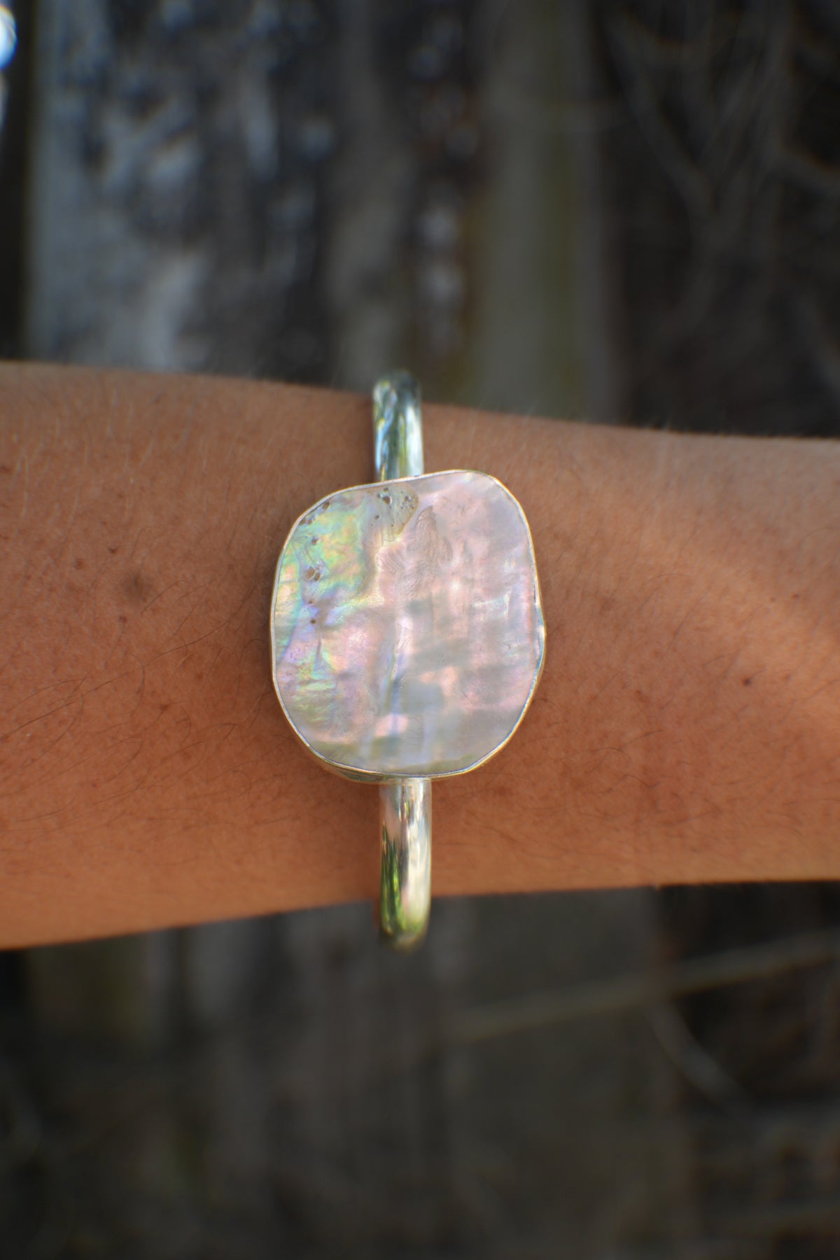 Abalone Cuff - thick band