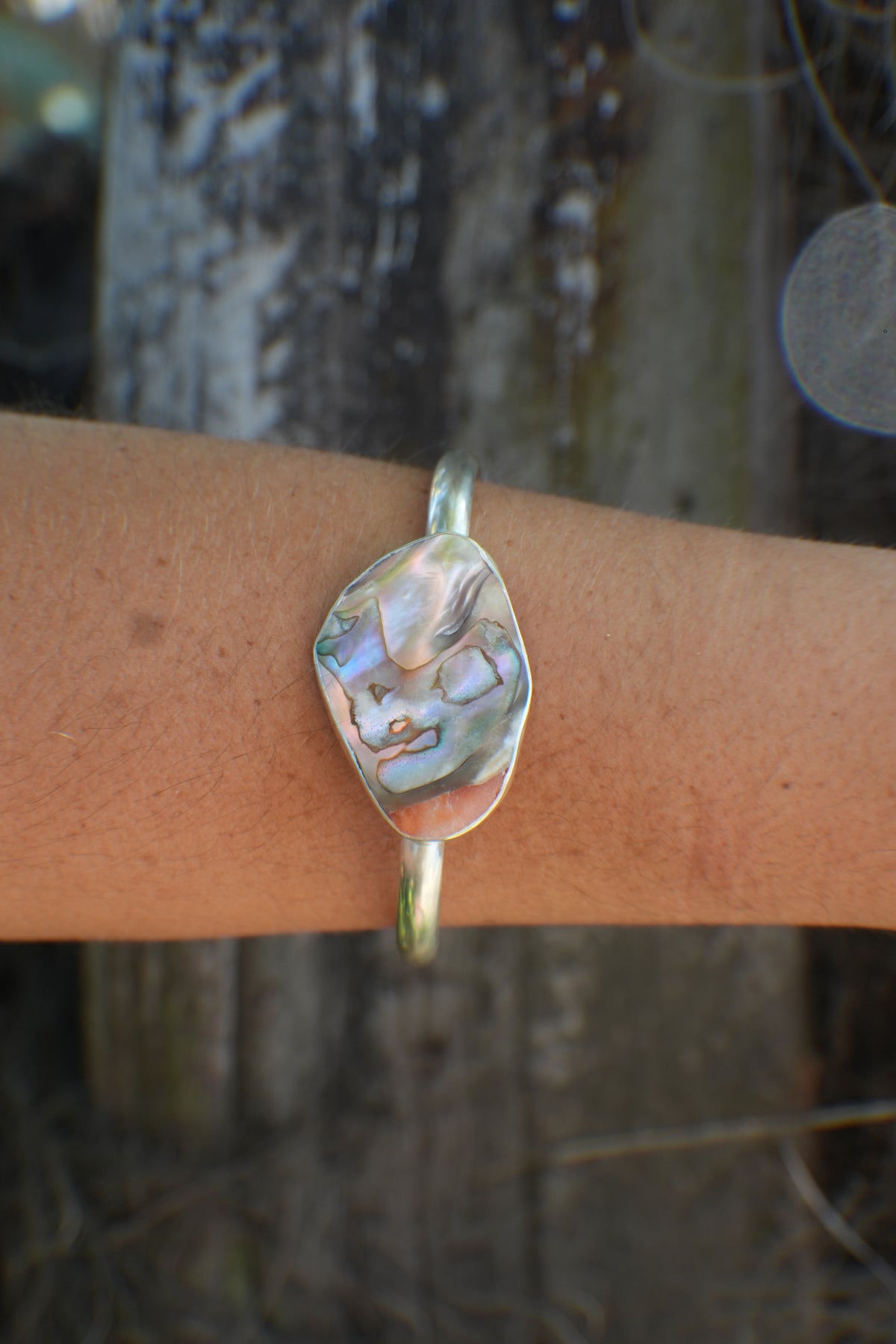 Abalone Cuff - thick band