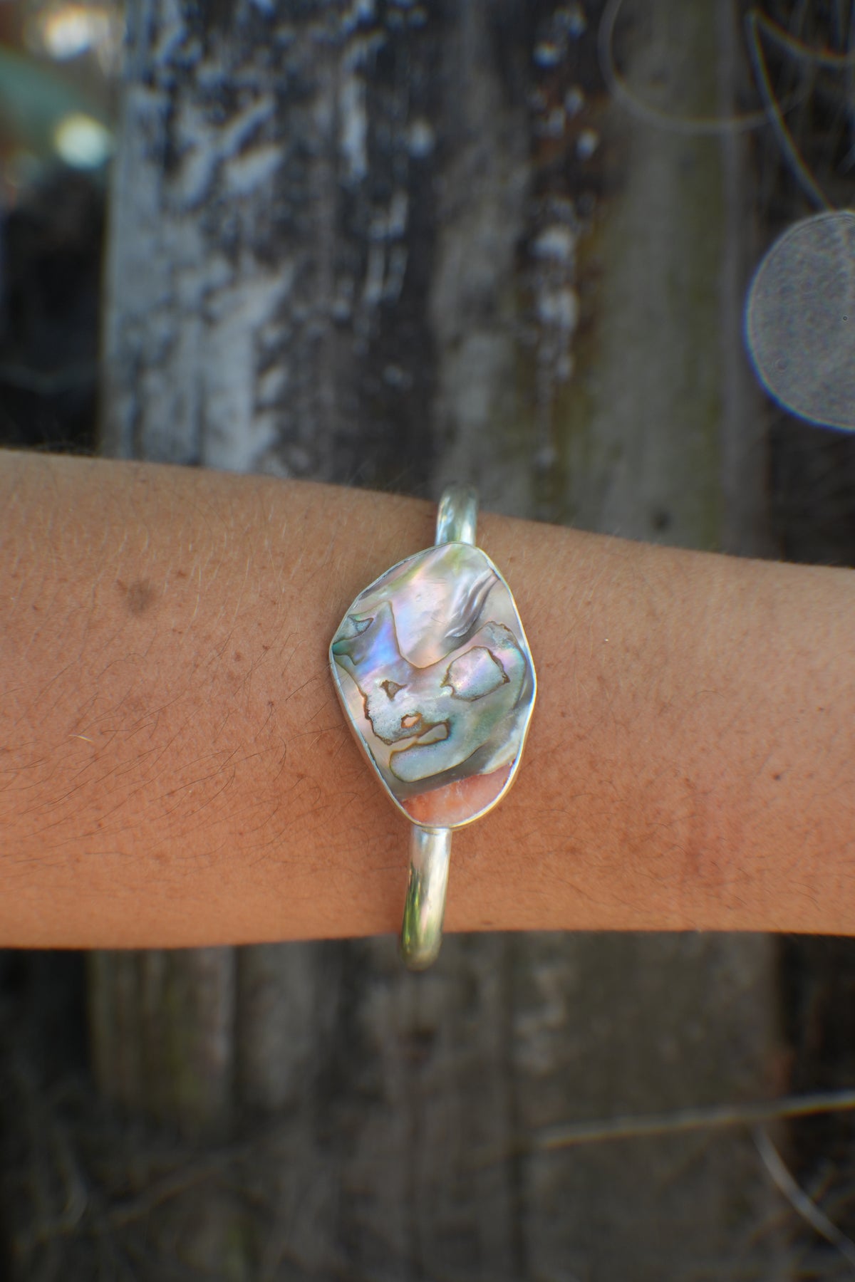 Abalone Cuff - thick band