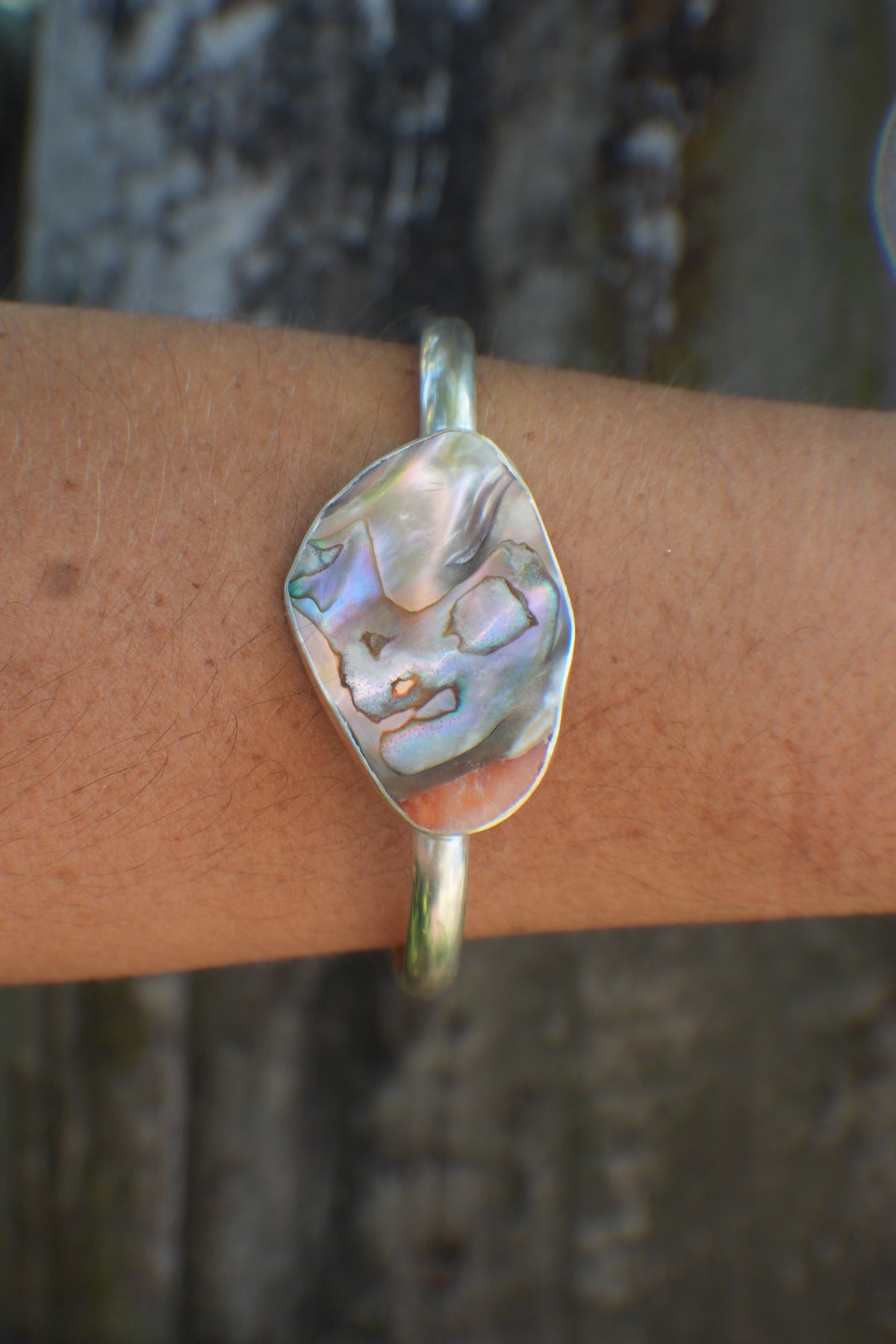 Abalone Cuff - thick band