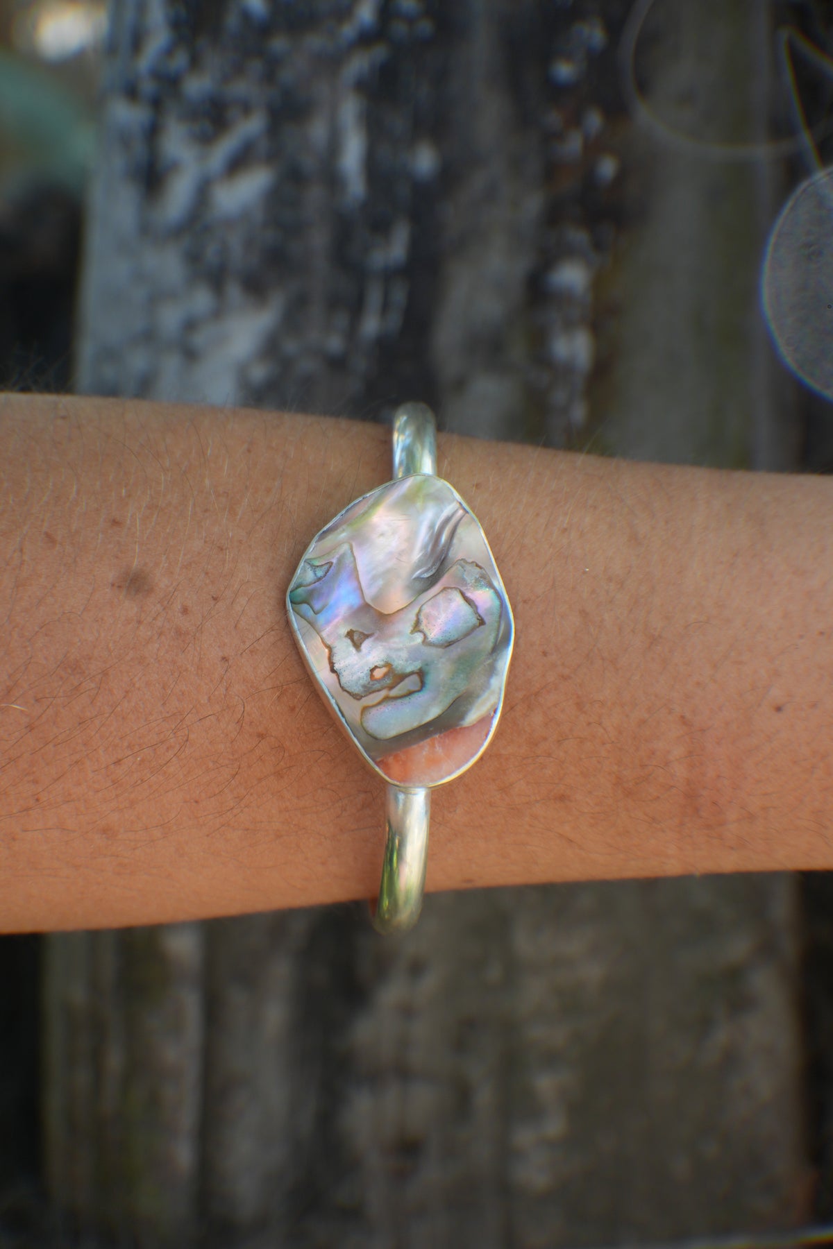 Abalone Cuff - thick band
