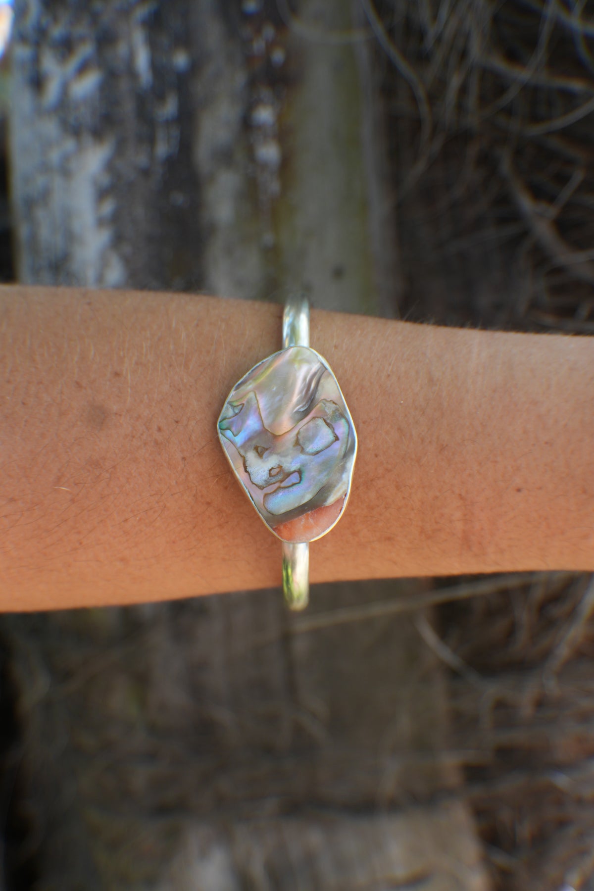 Abalone Cuff - thick band