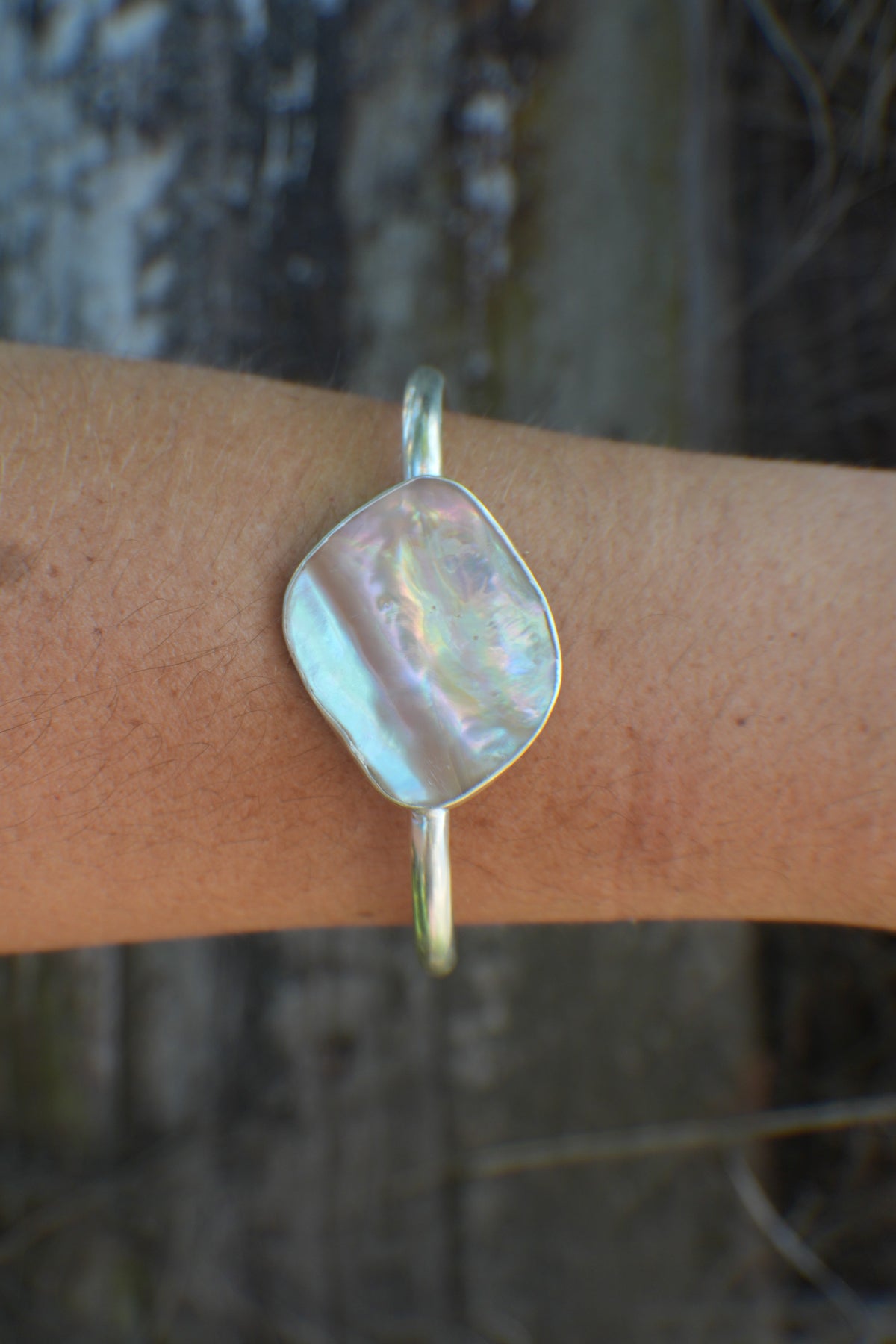 Abalone Cuff - thin band