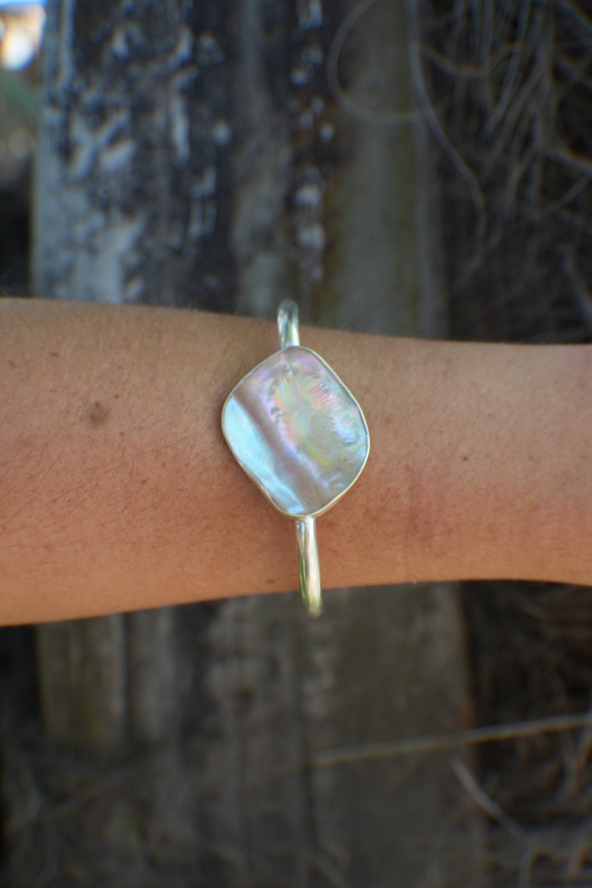Abalone Cuff - thin band
