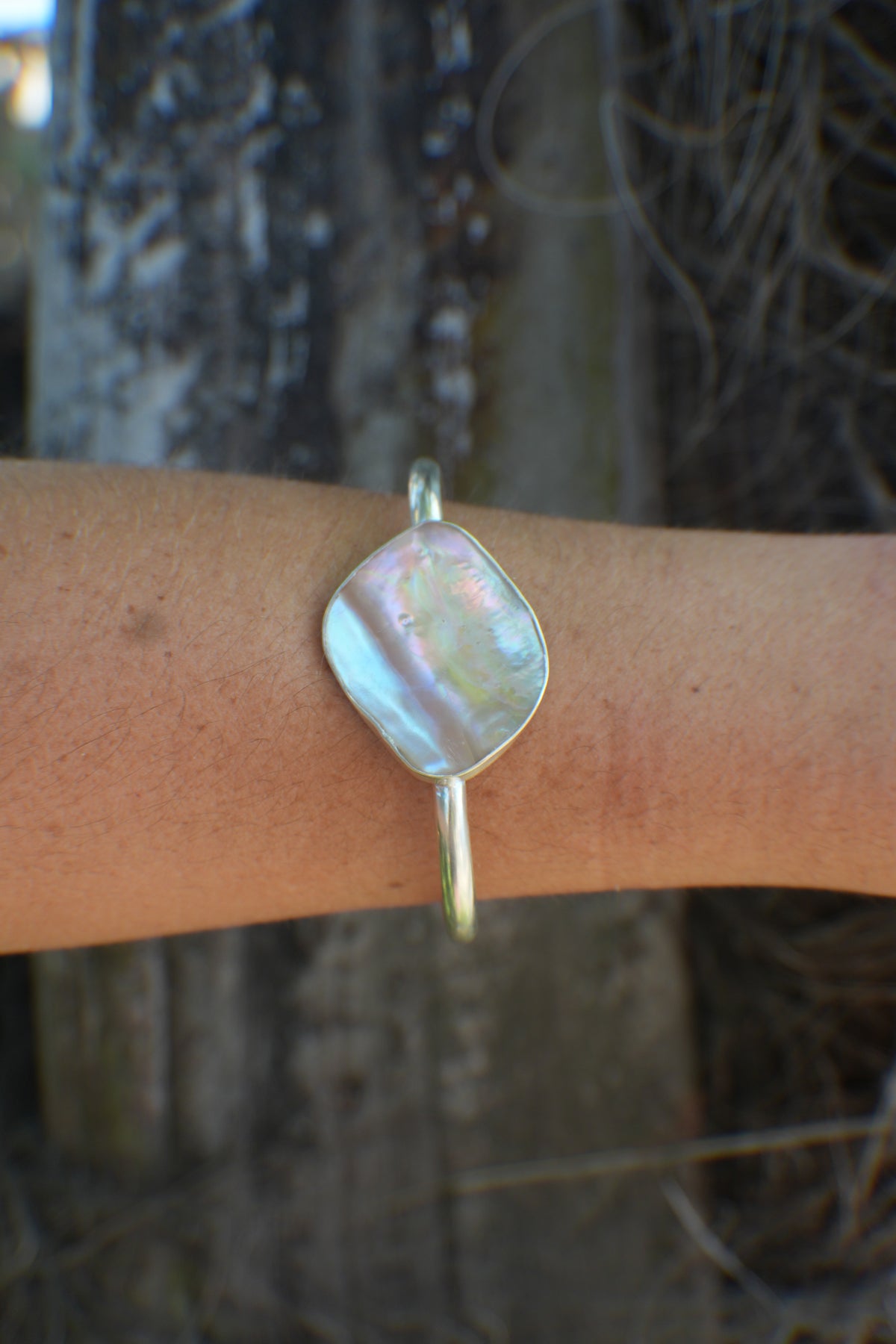 Abalone Cuff - thin band