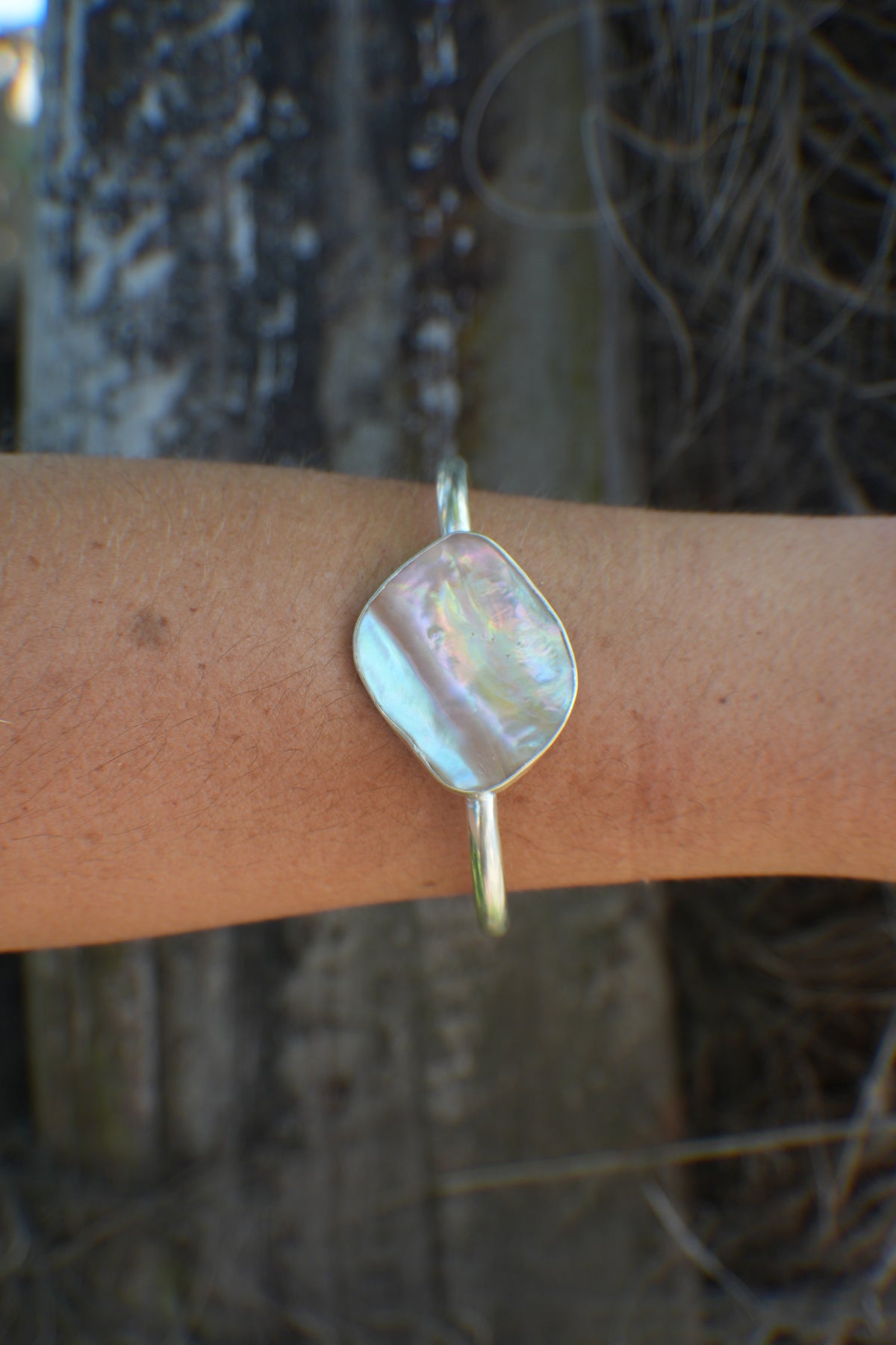 Abalone Cuff - thin band