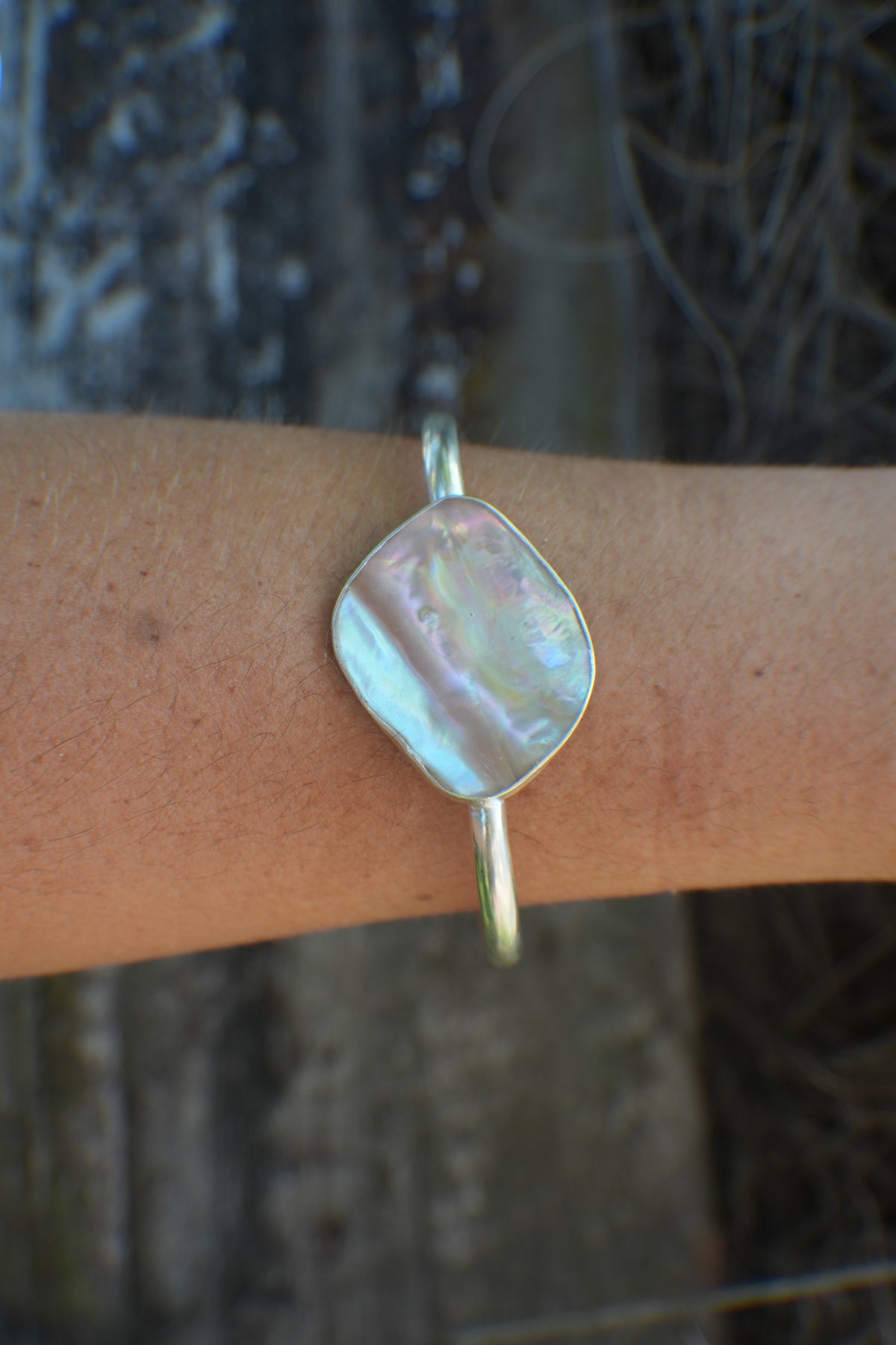 Abalone Cuff - thin band