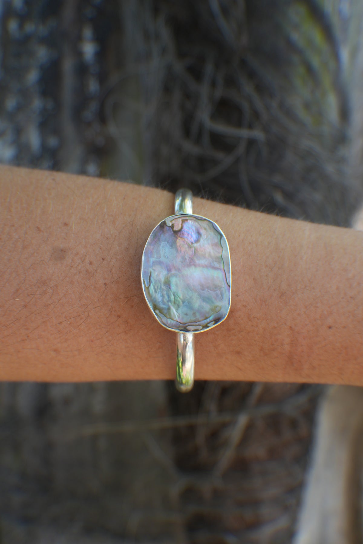Abalone Cuff - thick band