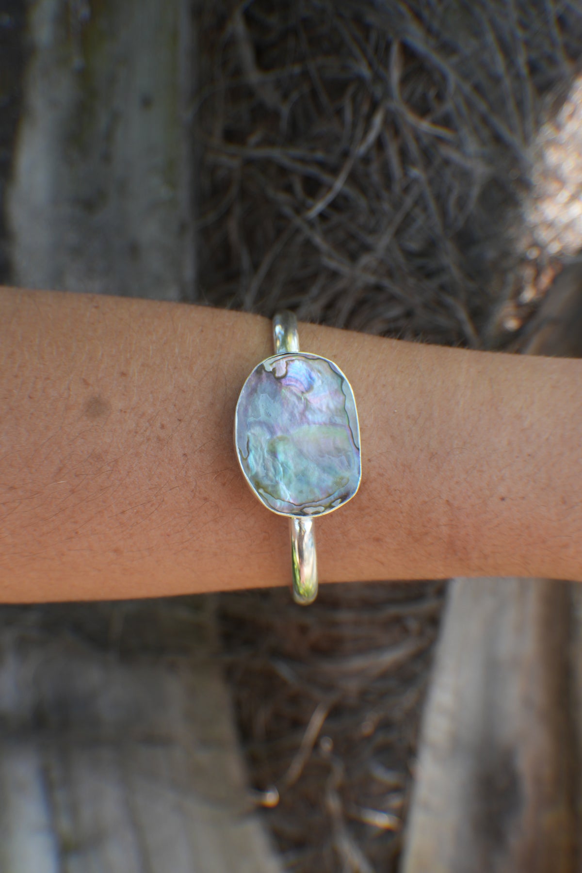 Abalone Cuff - thick band