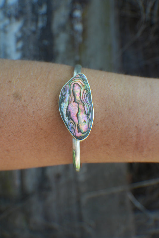 Abalone Cuff - thin band