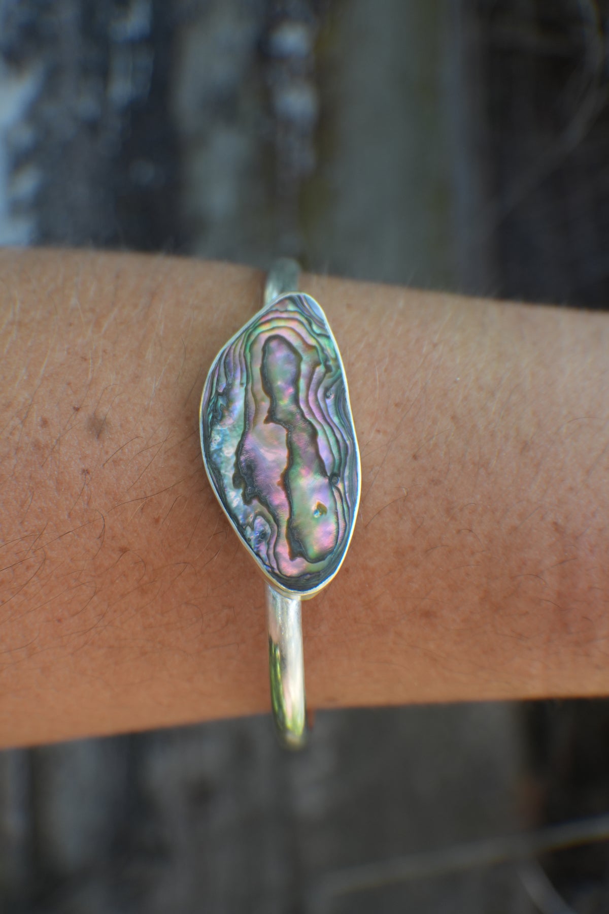 Abalone Cuff - thin band