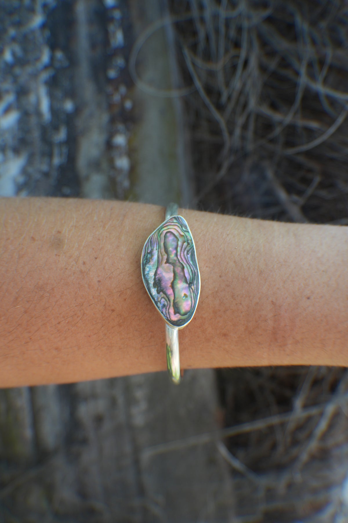 Abalone Cuff - thin band