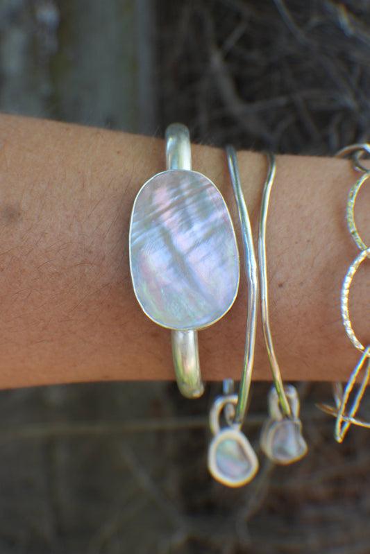 Abalone Cuff - thick band