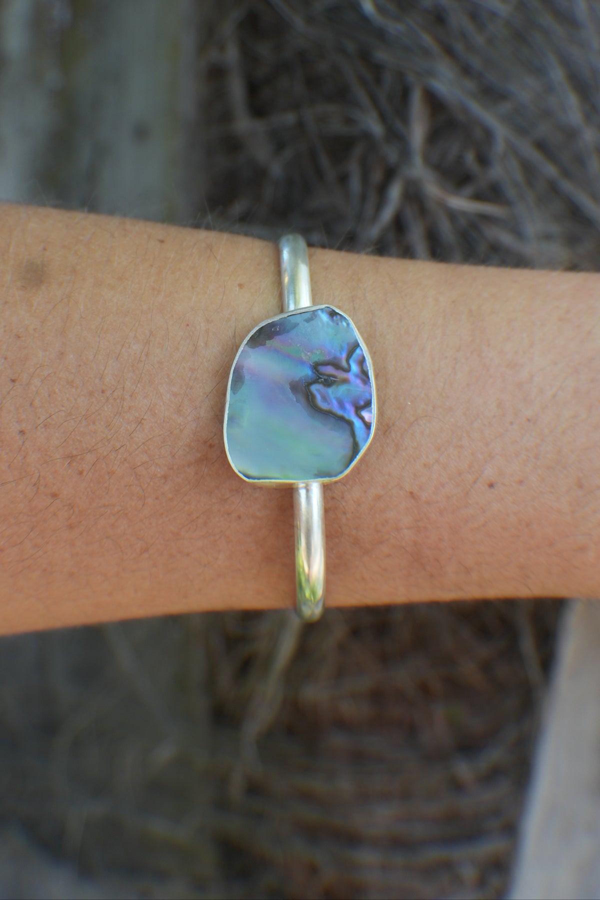 Abalone Cuff - thin band