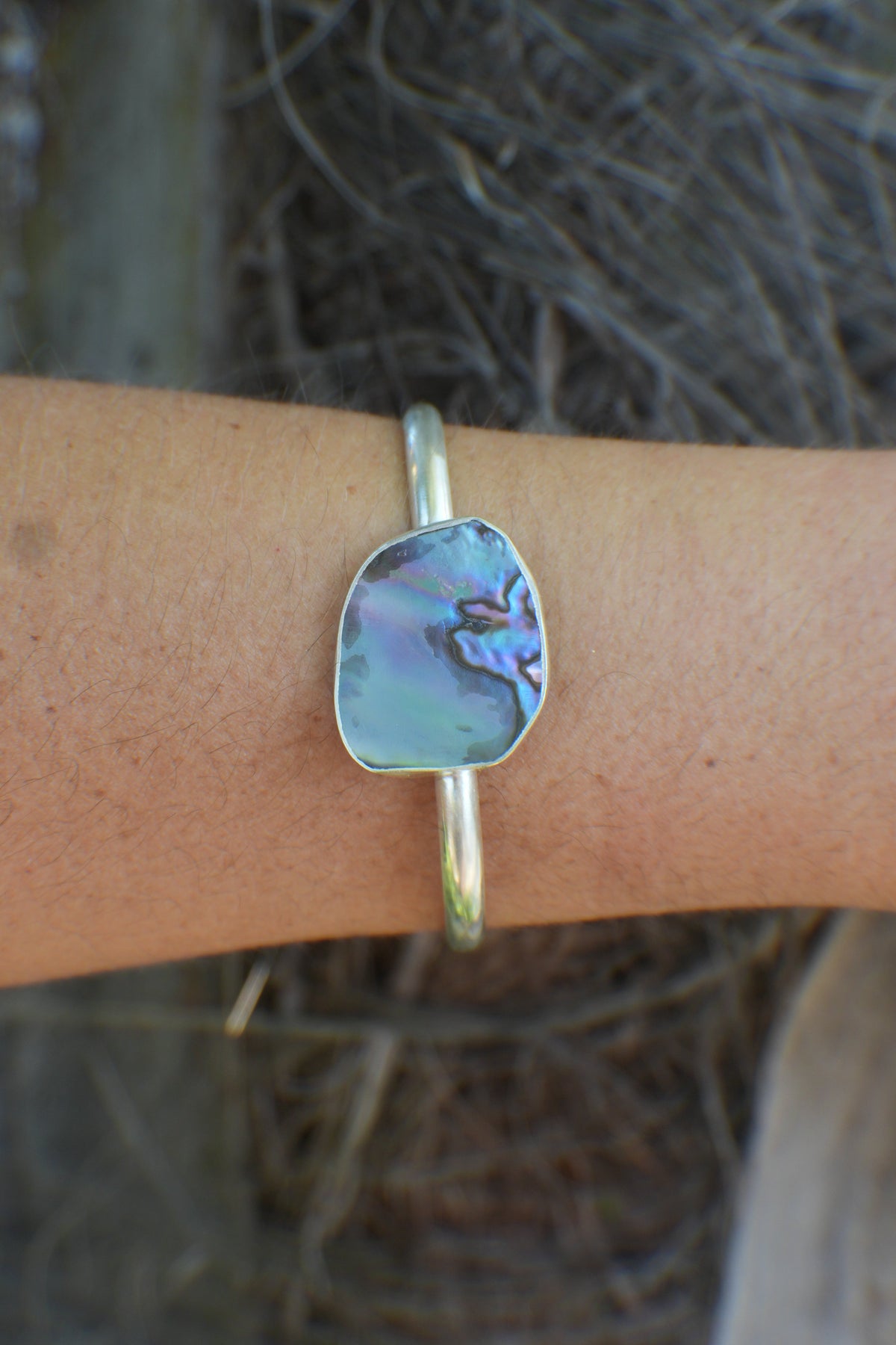 Abalone Cuff - thin band