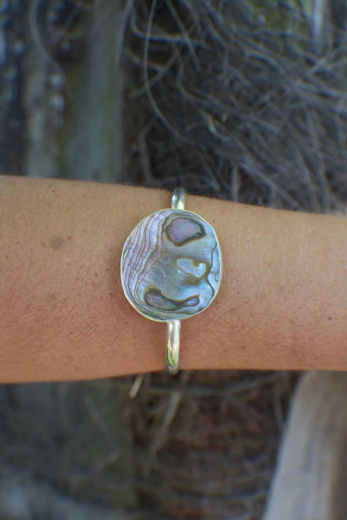 Abalone Cuff - thin band