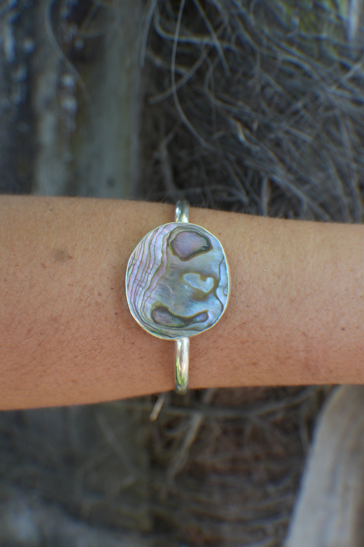 Abalone Cuff - thin band