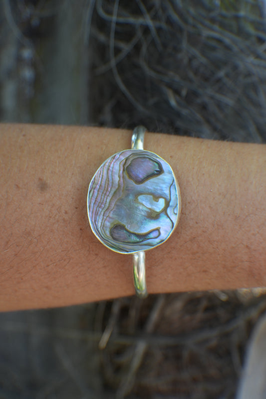 Abalone Cuff - thin band
