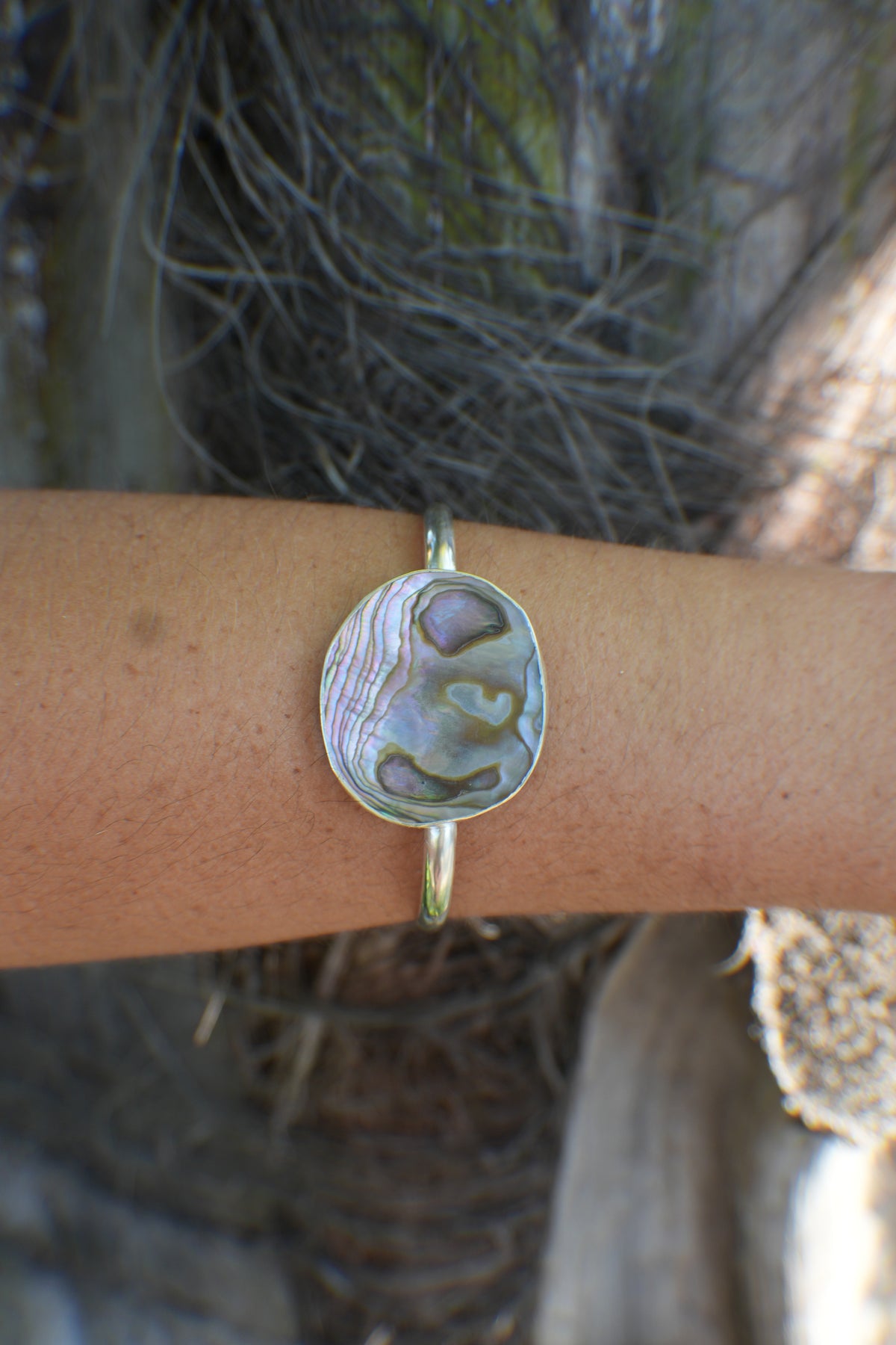 Abalone Cuff - thin band