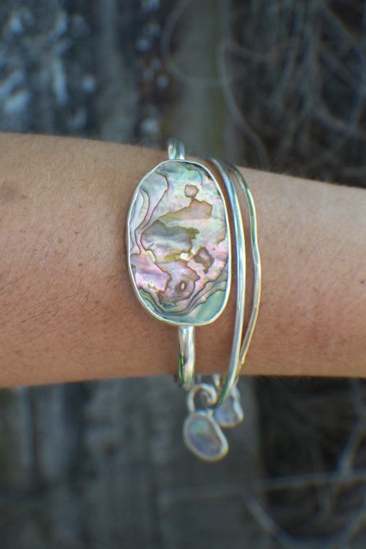 Abalone Cuff - thin band
