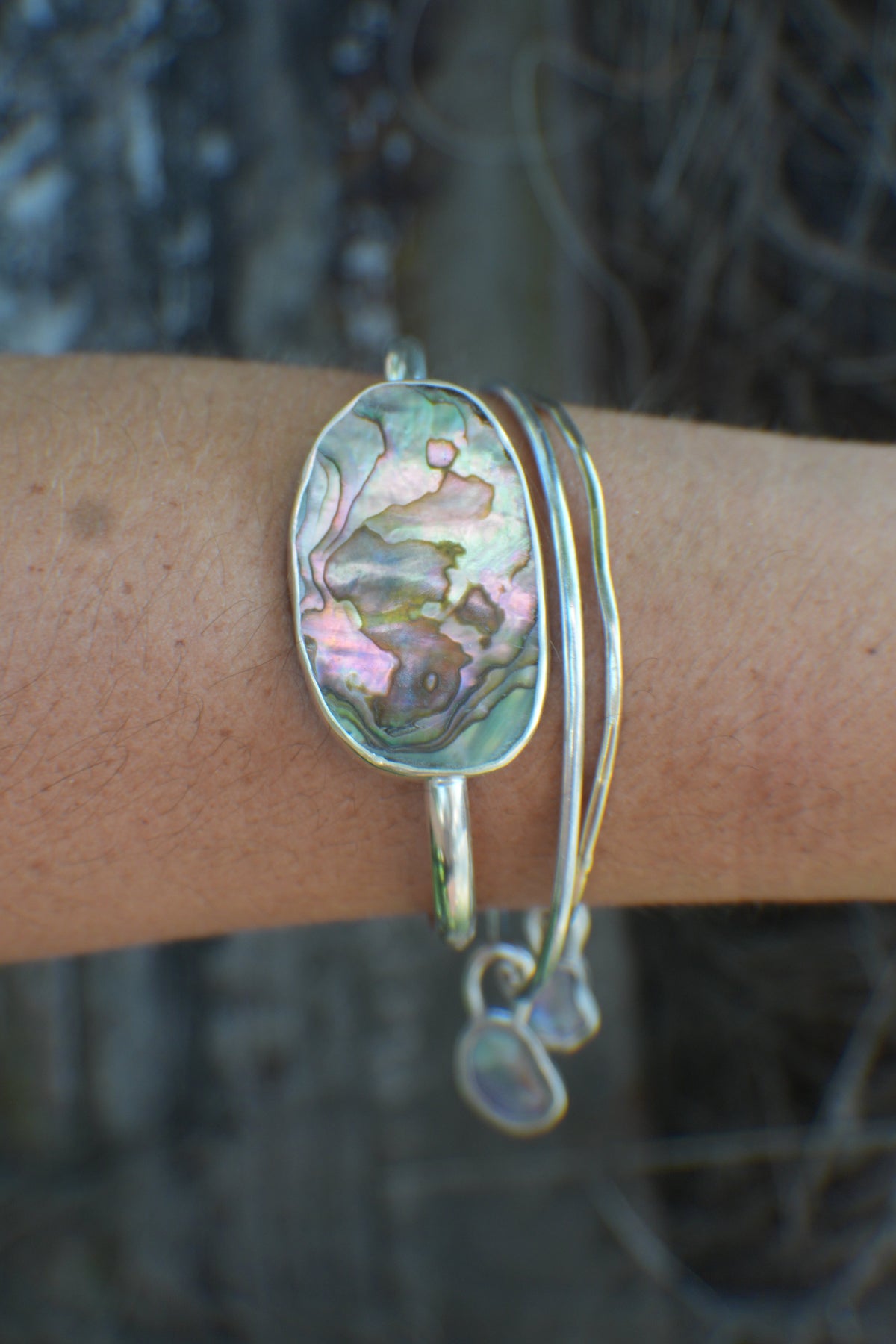 Abalone Cuff - thin band