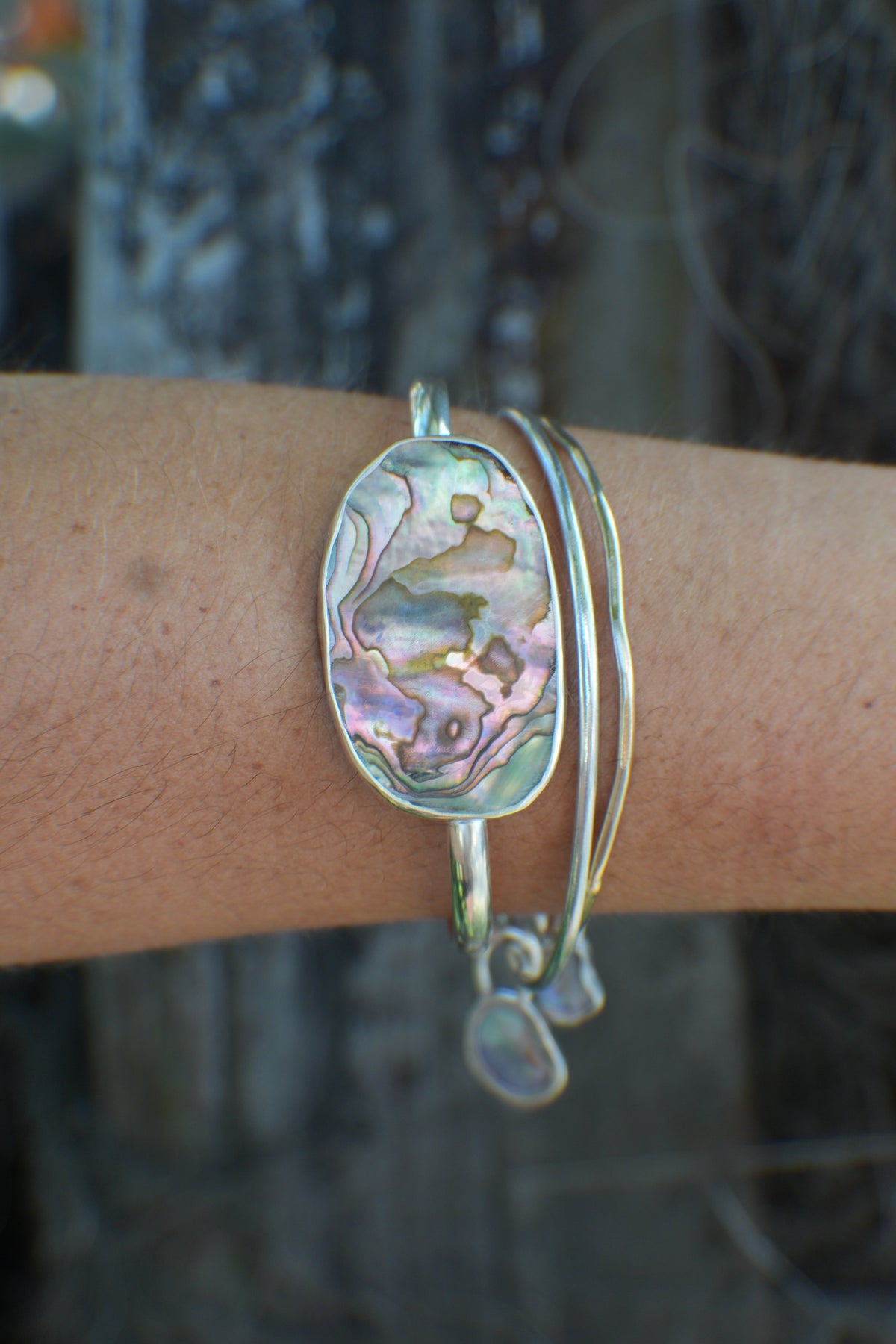 Abalone Cuff - thin band