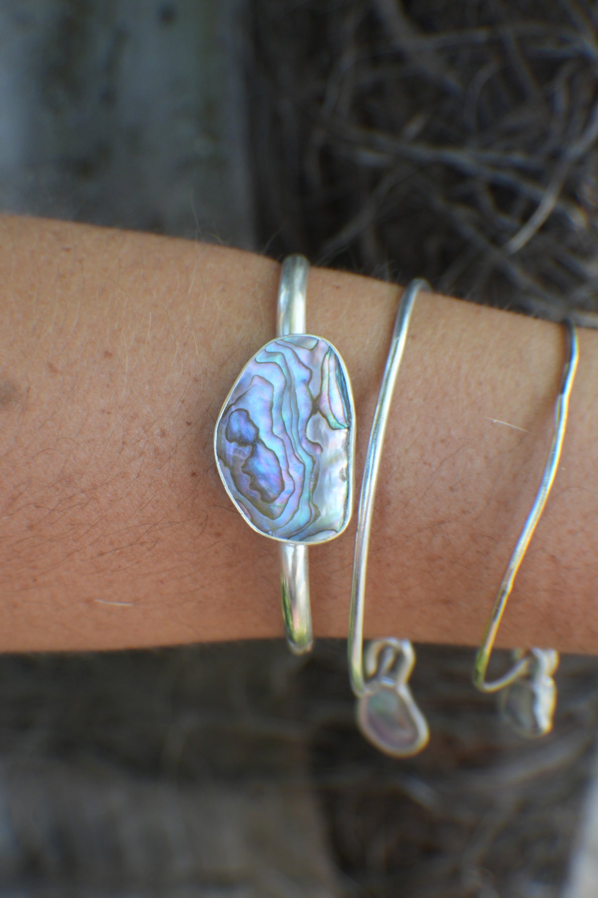 Abalone Cuff - thin band