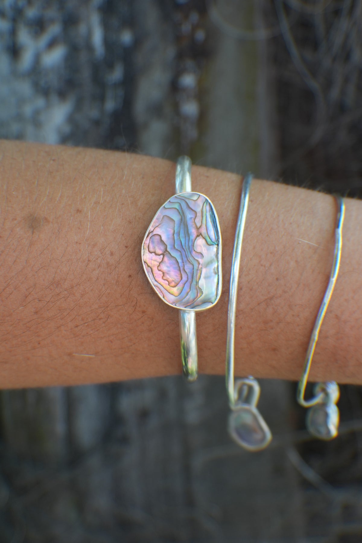 Abalone Cuff - thin band