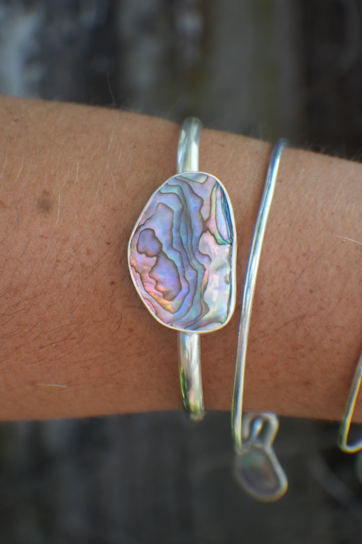 Abalone Cuff - thin band