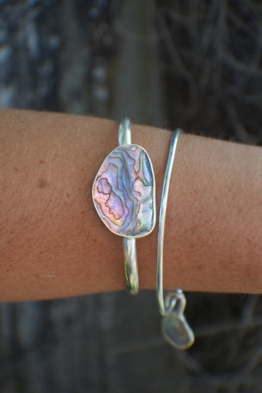 Abalone Cuff - thin band