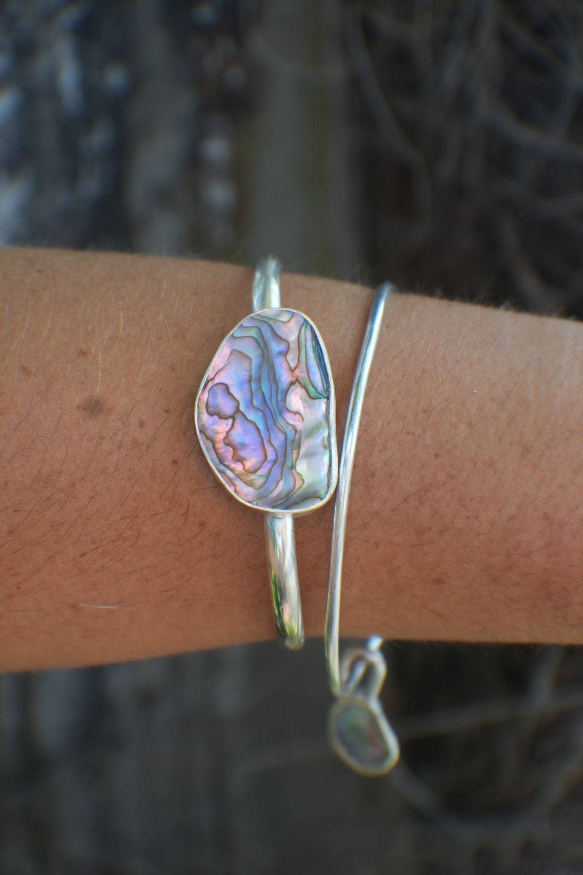 Abalone Cuff - thin band