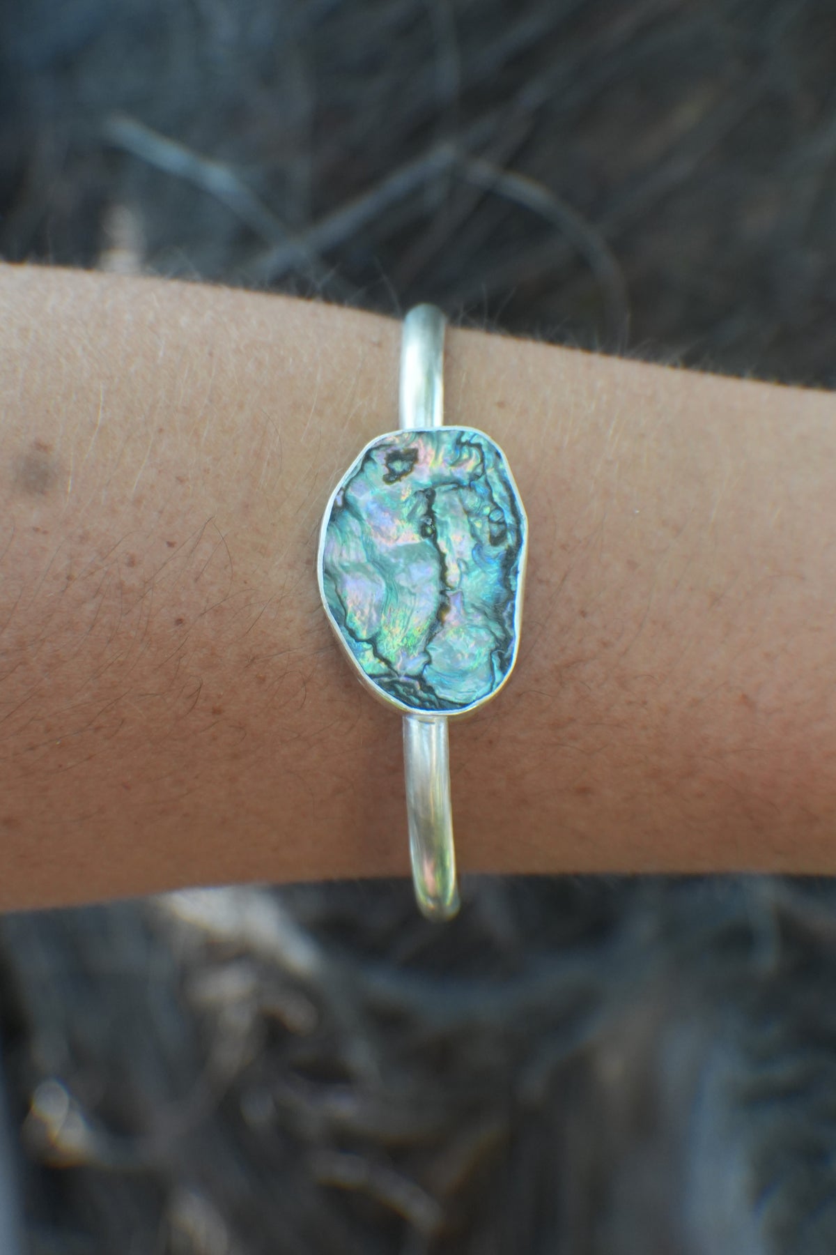 Abalone Cuff - thin band