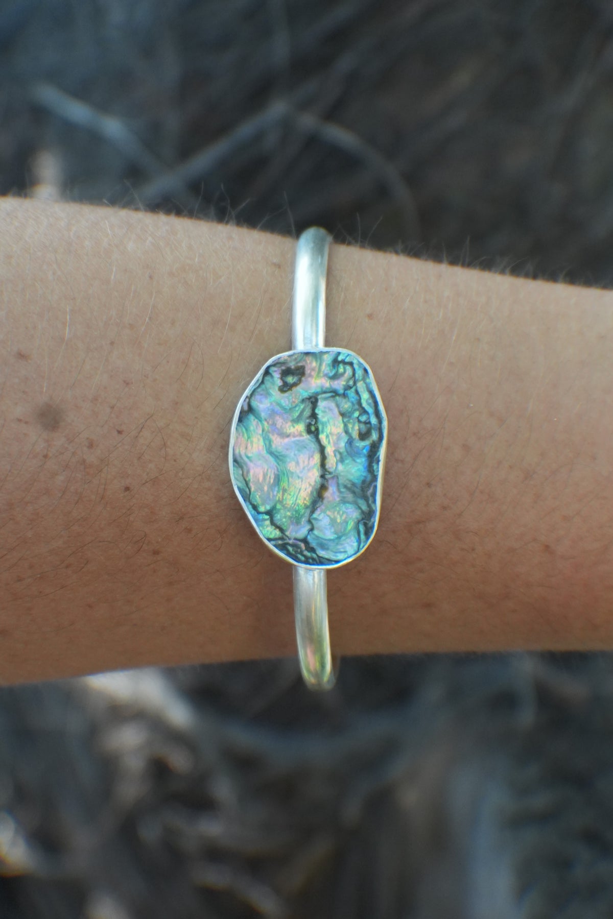 Abalone Cuff - thin band