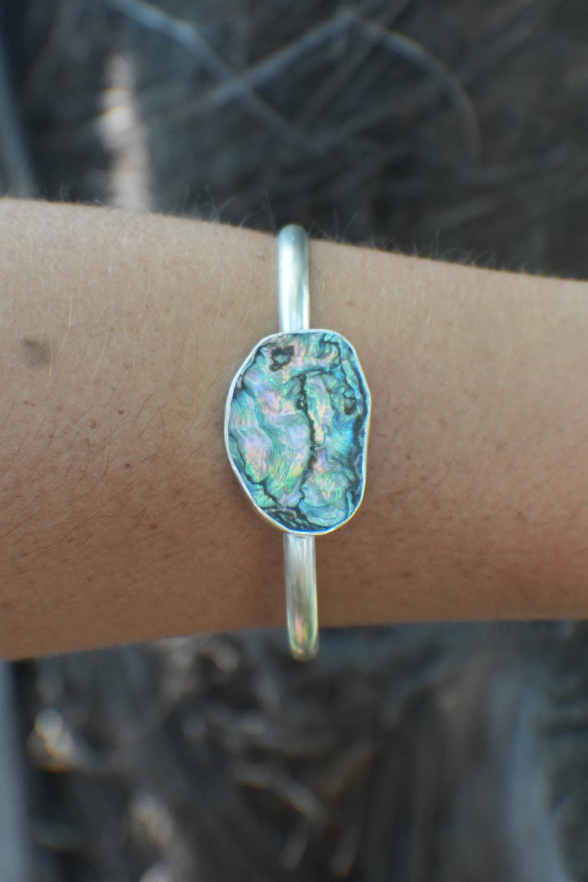 Abalone Cuff - thin band