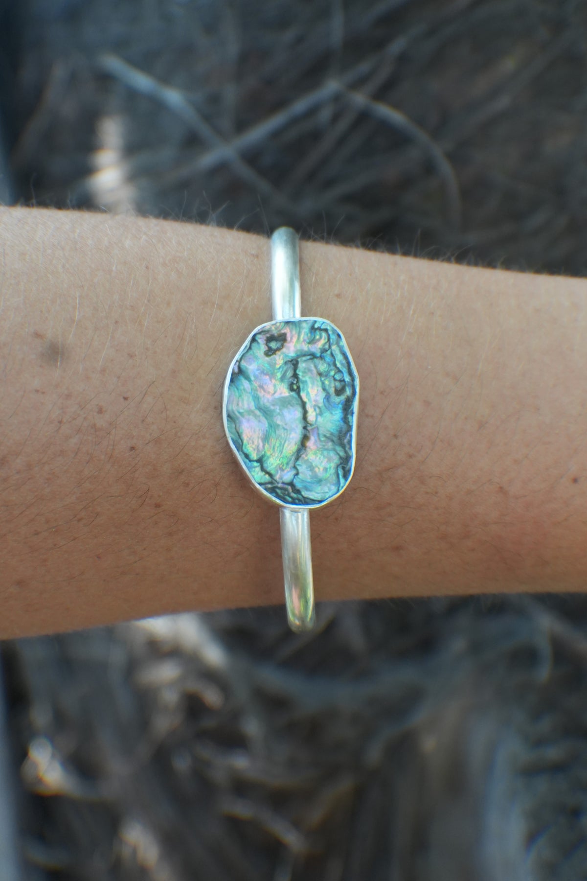 Abalone Cuff - thin band