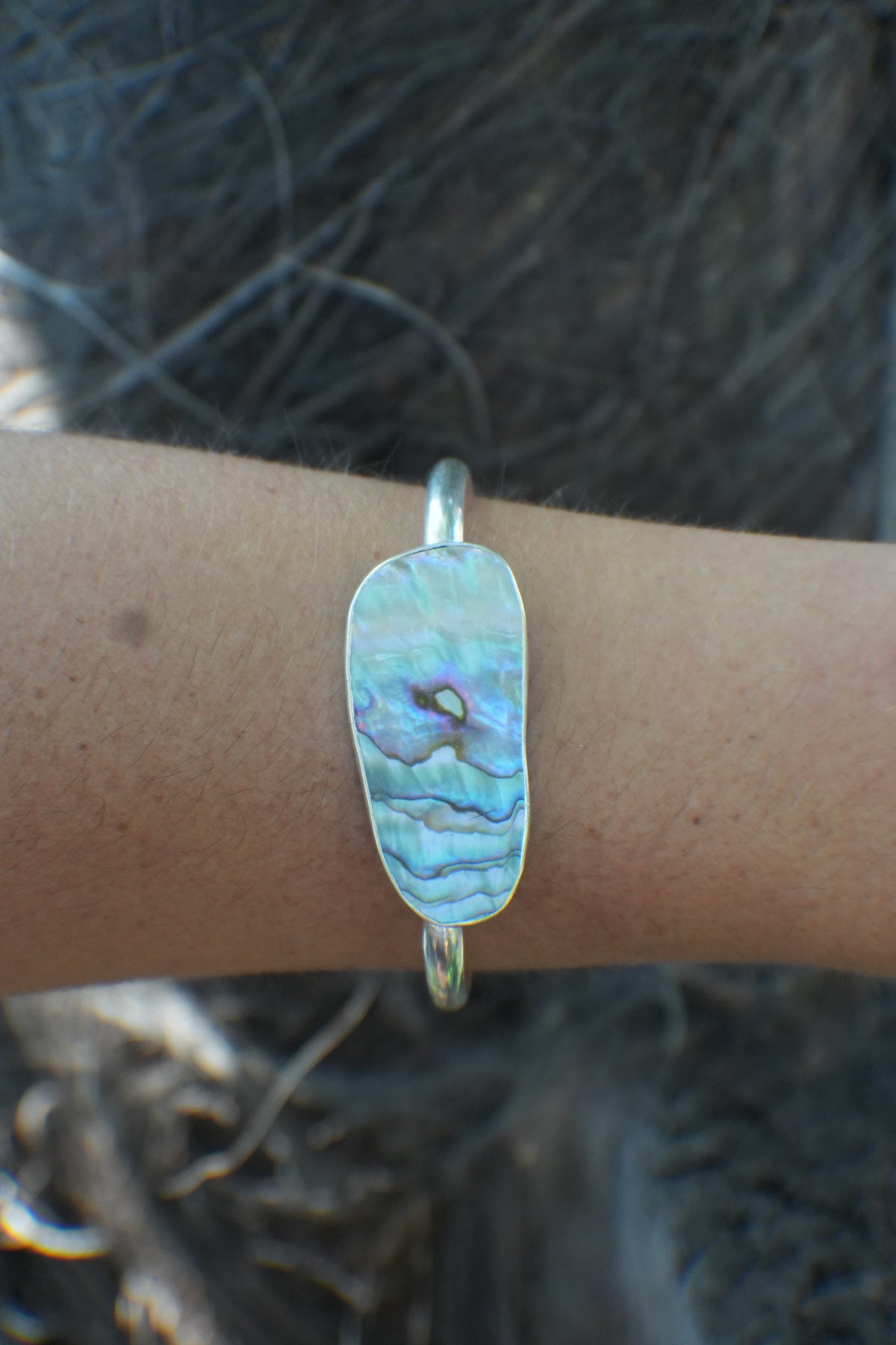 Abalone Cuff - thin band