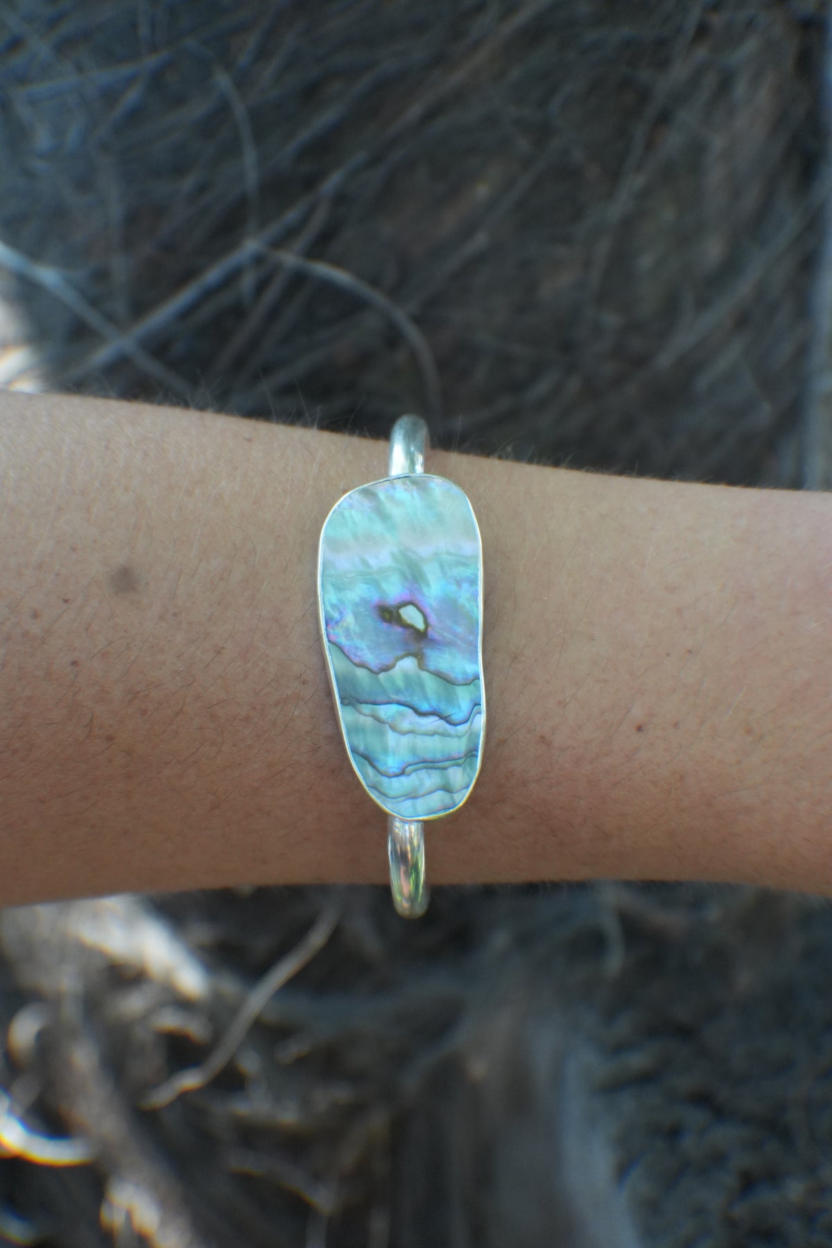 Abalone Cuff - thin band