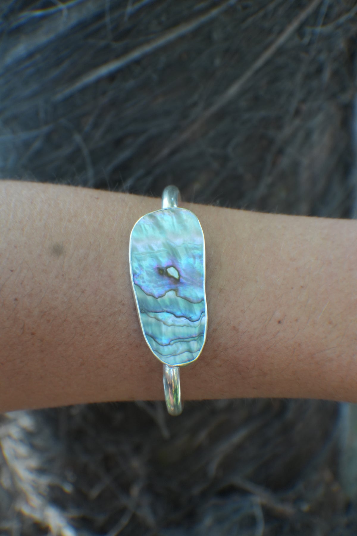 Abalone Cuff - thin band