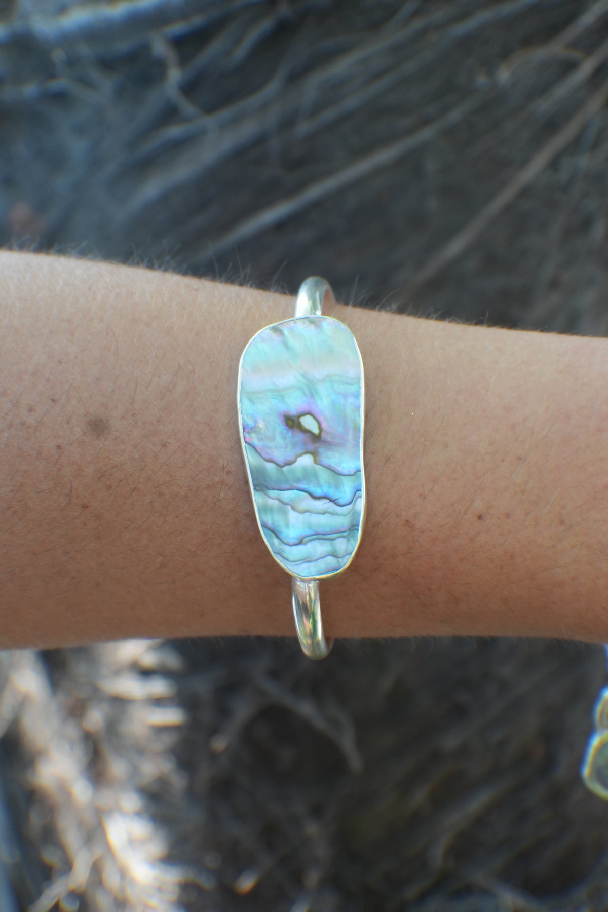 Abalone Cuff - thin band