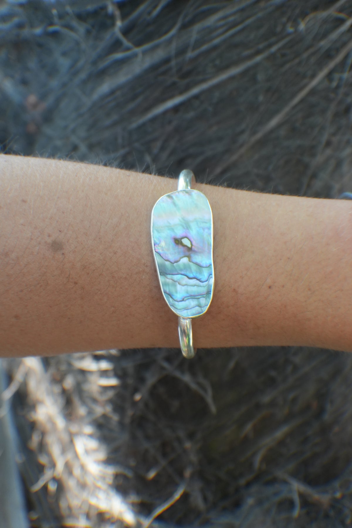 Abalone Cuff - thin band