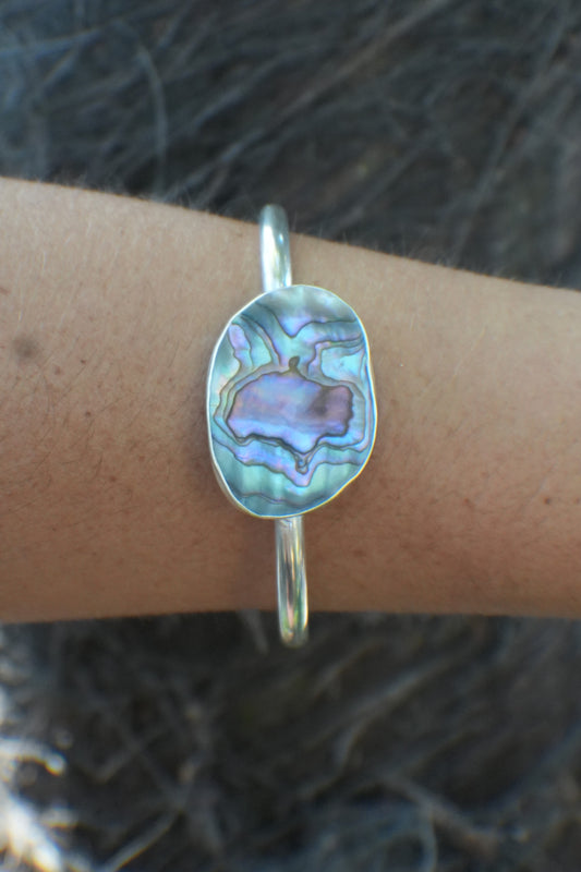 Abalone Cuff - thin band