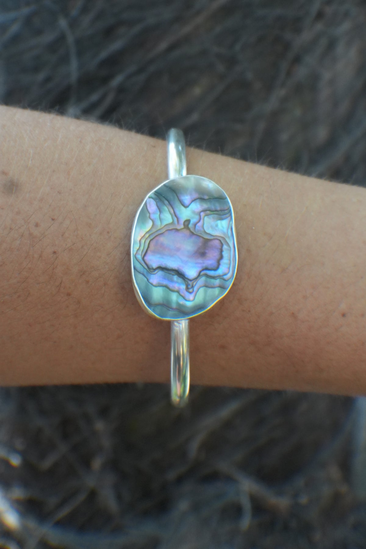 Abalone Cuff - thin band