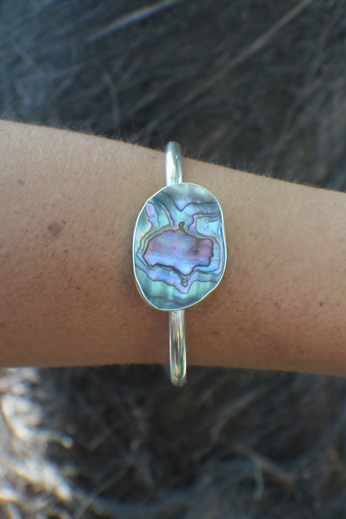 Abalone Cuff - thin band