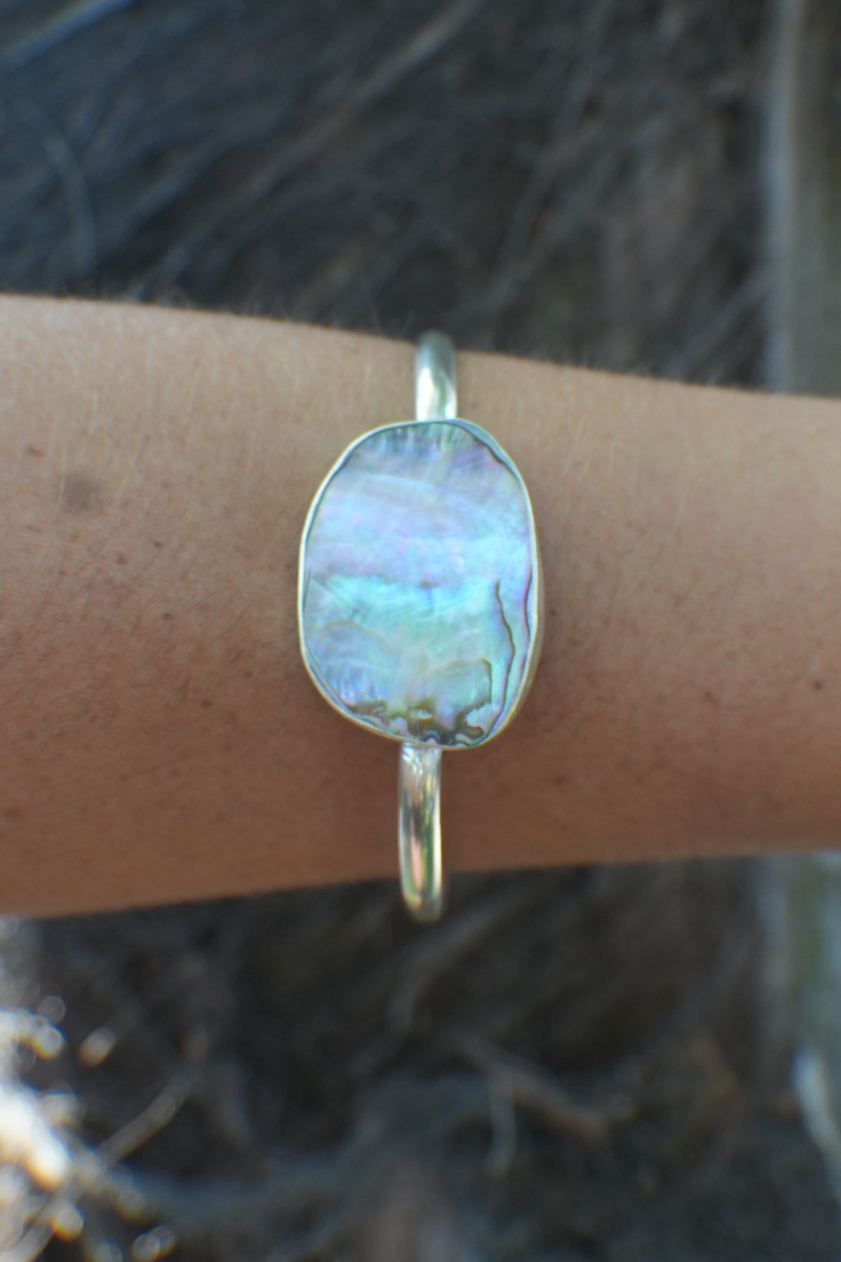 Abalone Cuff - thin band