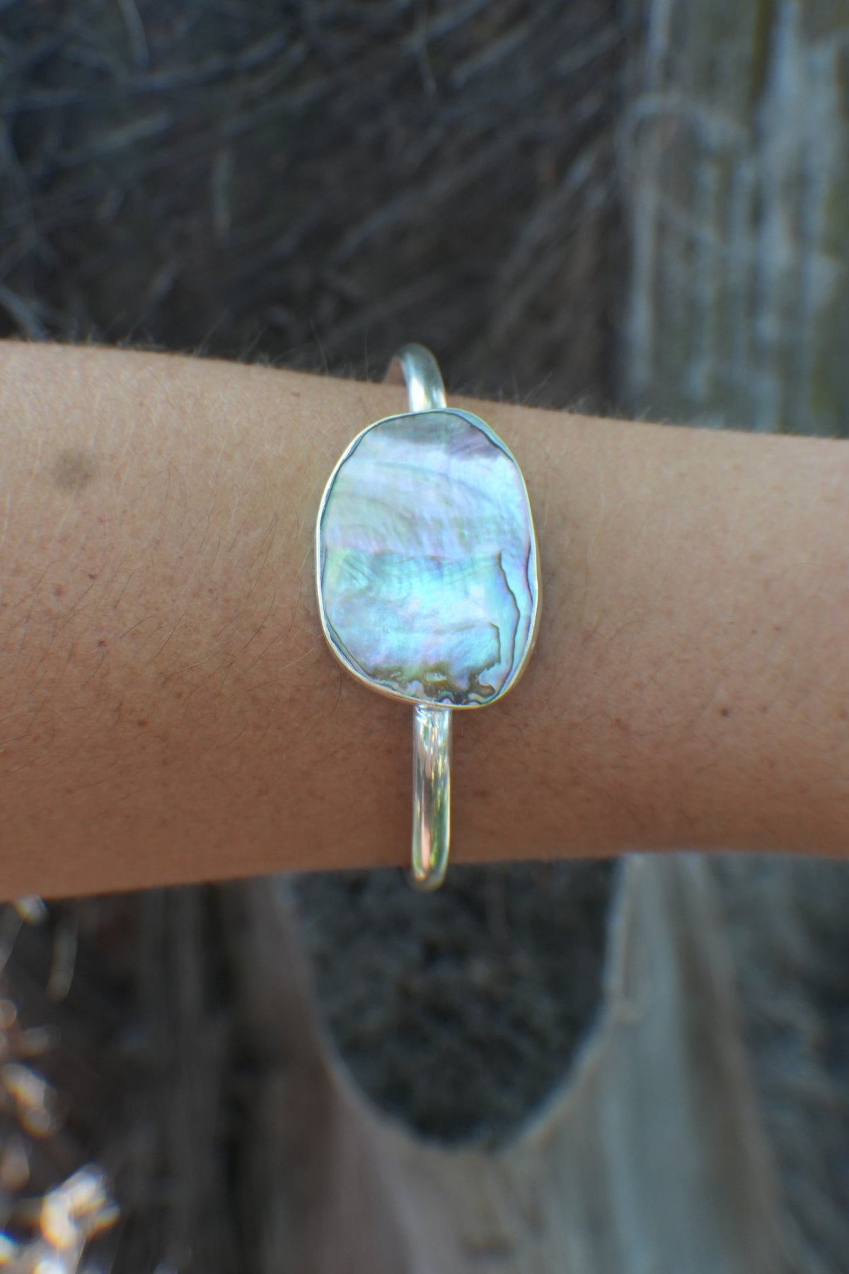 Abalone Cuff - thin band